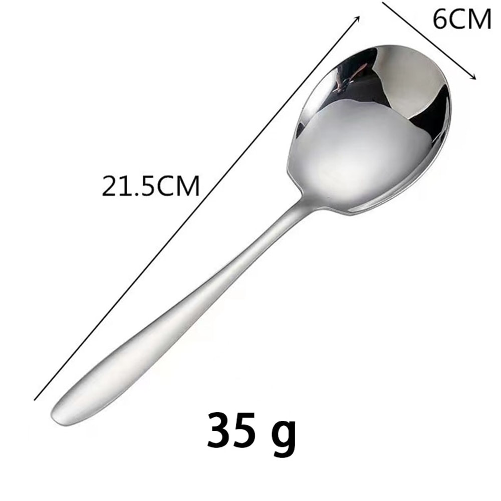 Big Head Large Stainless Steel Serving Spoon Durable Kitchen Dining Tool Dishwasher Safe Kitchen S 3