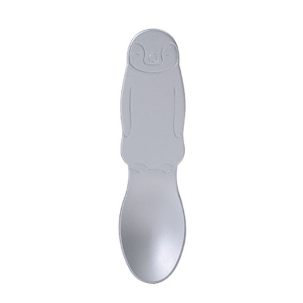 Self Melting Aluminum Ice Cream Spoon With Cute Bear And Penguin Design 5