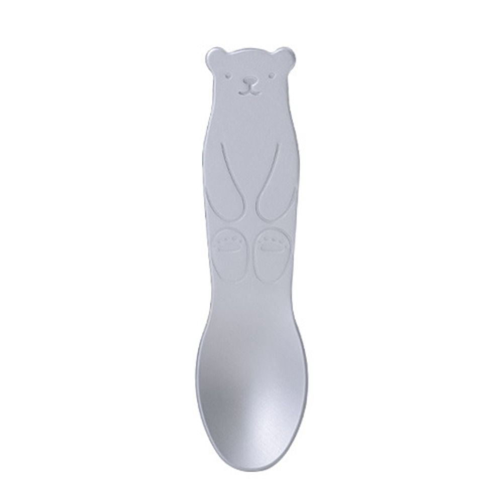 Self Melting Aluminum Ice Cream Spoon With Cute Bear And Penguin Design 6
