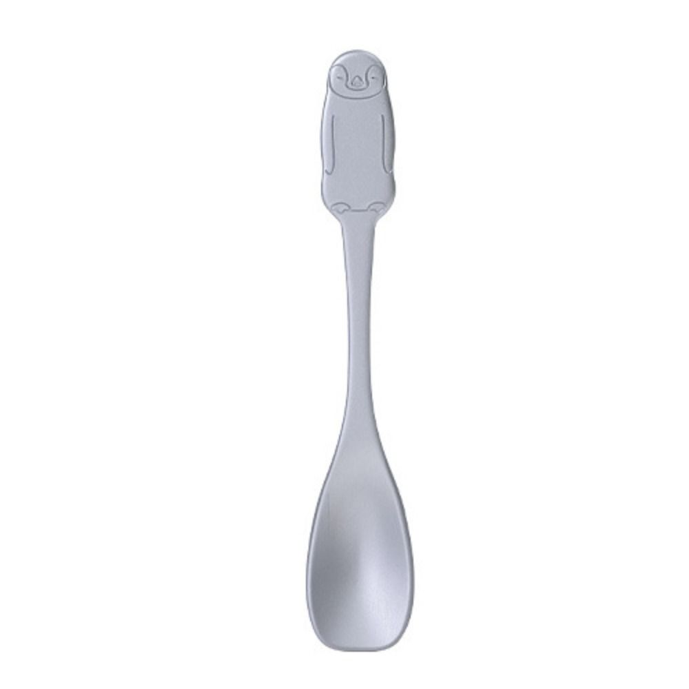 Self Melting Aluminum Ice Cream Spoon With Cute Bear And Penguin Design 7