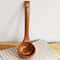 Premium Solid Wooden Cooking Spoon Durable Non Stick Safe Kitchen Spoon Soup Ladle 0