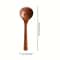 Premium Solid Wooden Cooking Spoon Durable Non Stick Safe Kitchen Spoon Soup Ladle 4