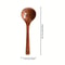 Premium Solid Wooden Cooking Spoon Durable Non Stick Safe Kitchen Spoon Soup Ladle 4