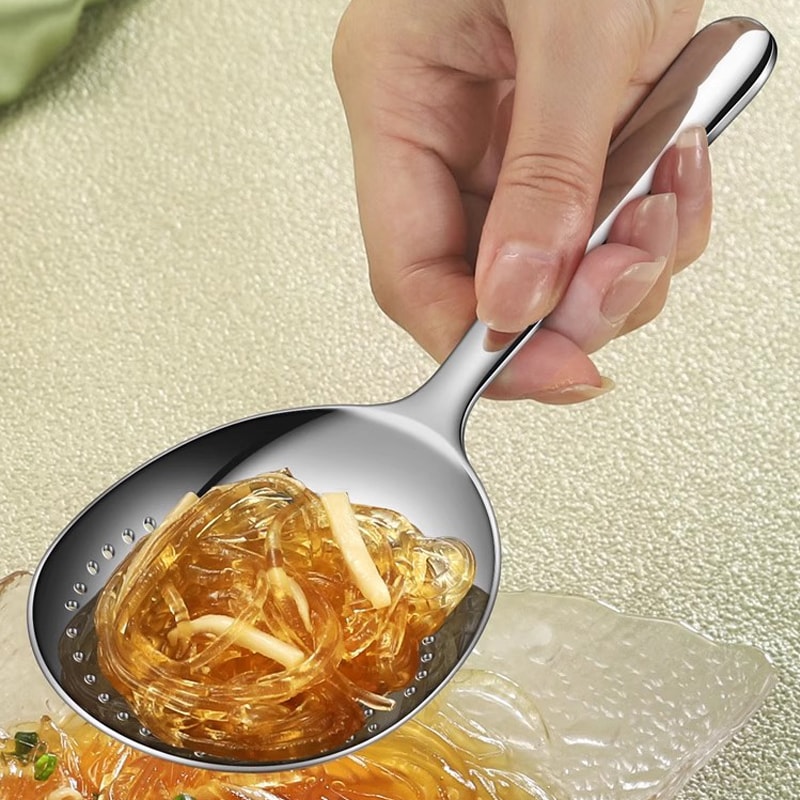 Premium Stainless Steel Serving Spoons Heat Insulated Kitchen Scoop Dining Spoon Set 2