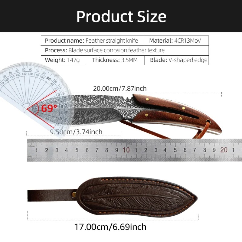 Professional Forged Kitchen Boning Knife Precision Meat Cutting & Chef Knife with Holster