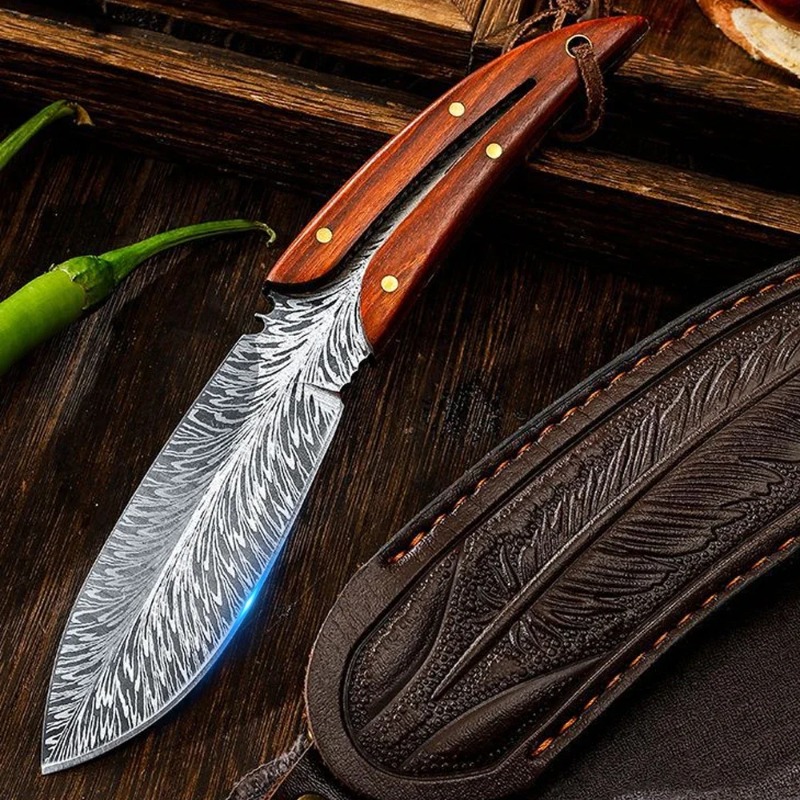 Professional Forged Kitchen Boning Knife Precision Meat Cutting & Chef Knife with Holster