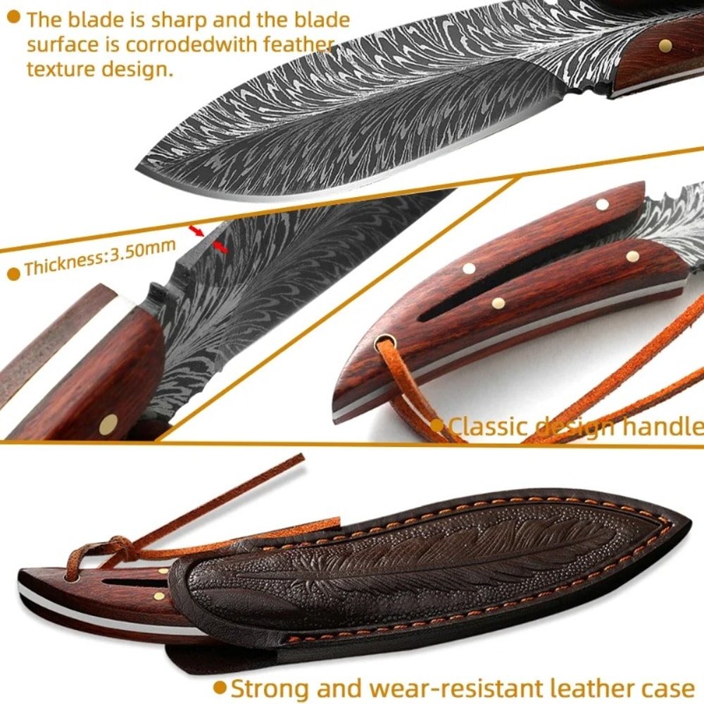 Professional Forged Kitchen Boning Knife Precision Meat Cutting & Chef Knife with Holster