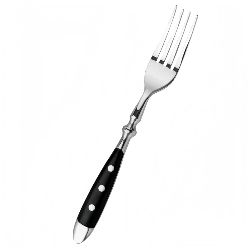 Premium High Carbon Stainless Steel Knives Fork Dinner Set Forged Steak Knife Table Fork Collecti 4