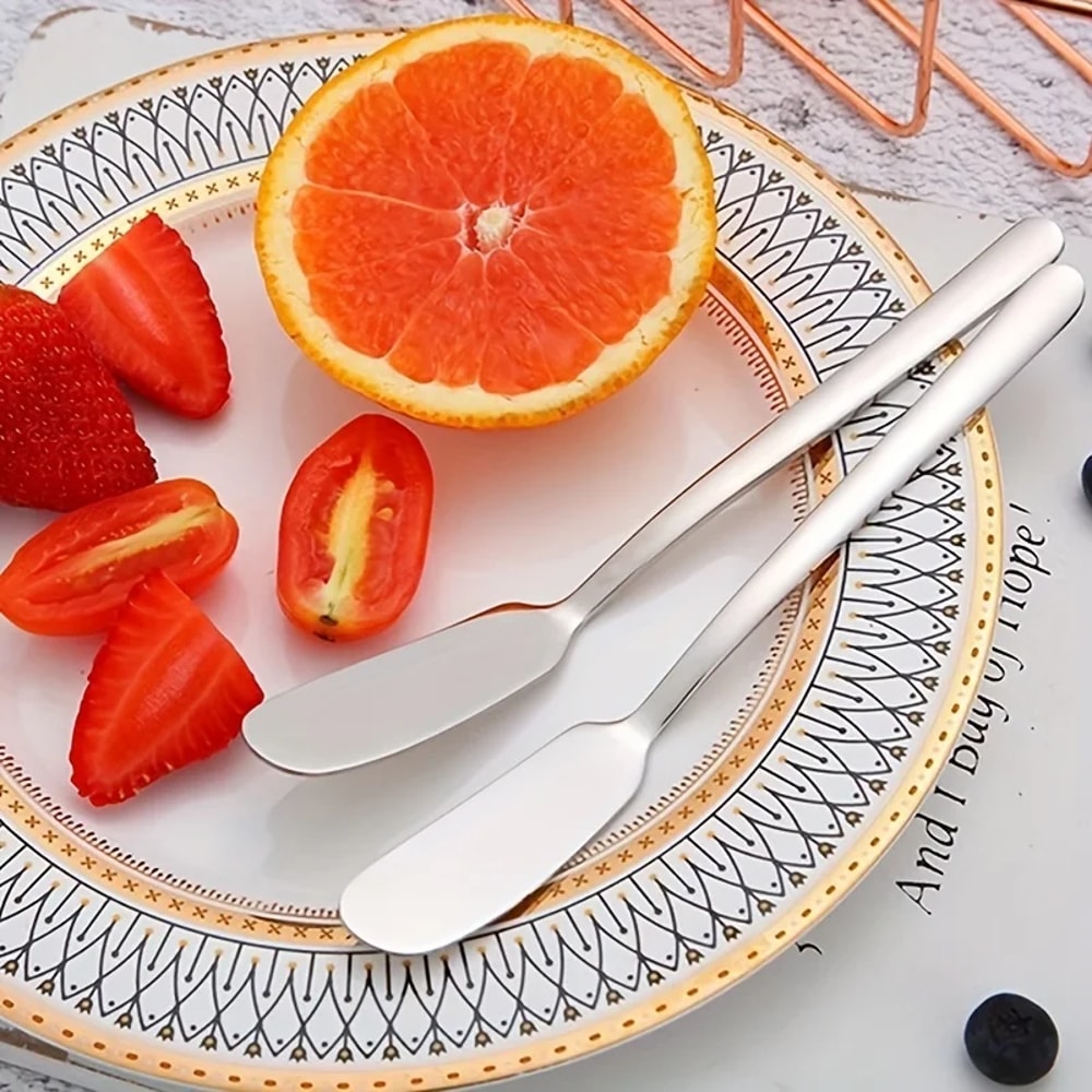 Premium Stainless Steel Multifunction Butter Knife Cheese Spreader Tool Long Handle Kitchen Cutter 2