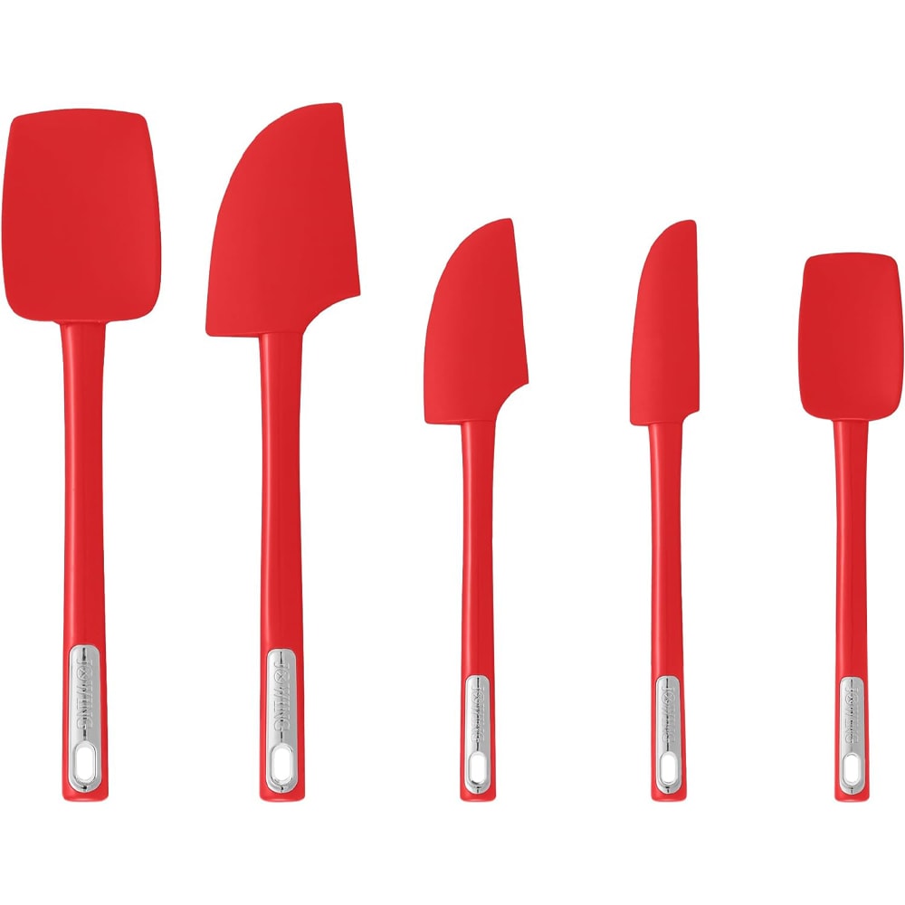 Heat Resistant Spatula And Silicone Spatula Set With Anti Slip Handle 3