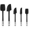 Heat Resistant Spatula And Silicone Spatula Set With Anti Slip Handle 5