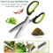 Premium Stainless Steel Kitchen Herb Vegetable Scissors With Safety Cover Effortless Herb Cutting 3