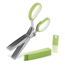 herb scissors & stainless steel scallion cutter for fast kitchen prep