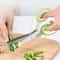 Herb Scissors & Stainless Steel Scallion Cutter for Fast Kitchen Prep