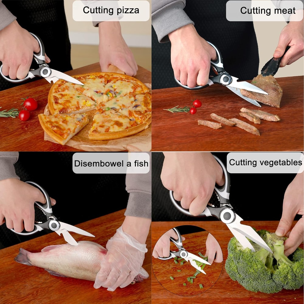 Premium Stainless Steel Kitchen Shears Heavy Duty kitchen shears Set for Meat, Poultry & Food Prep