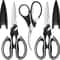 Premium Stainless Steel Kitchen Shears Heavy Duty kitchen shears Set for Meat, Poultry & Food Prep