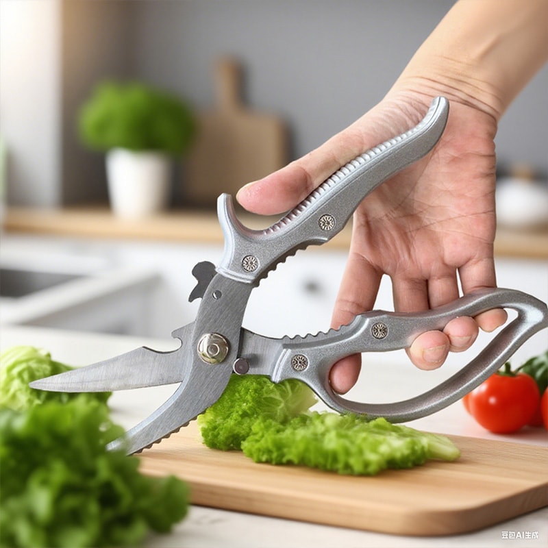 Heavy Duty Poultry Bone Cutting Kitchen Shears Multi Function Kitchen Scissors With Bottle Opener 4
