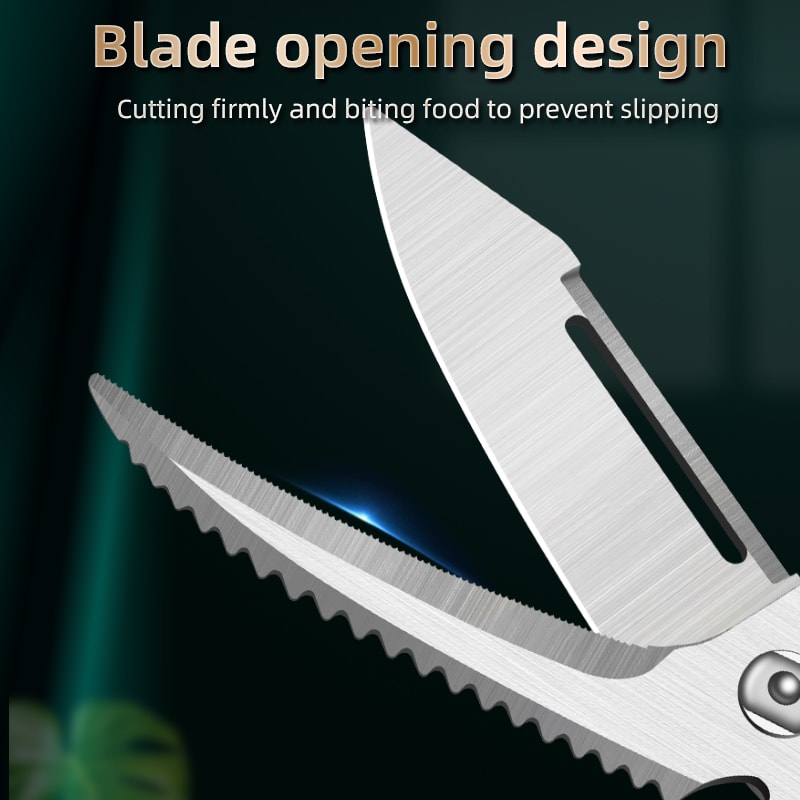 Heavy Duty Stainless Steel Kitchen Bone Cutting Scissors Multifunctional Food Shears For Chicken Fi 2