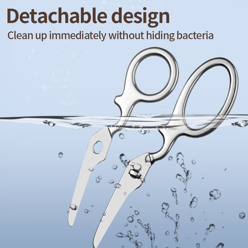 Premium Toddler Baby Food Scissors With BPA Free Safety Shears Detachable Easy Clean Blades 1