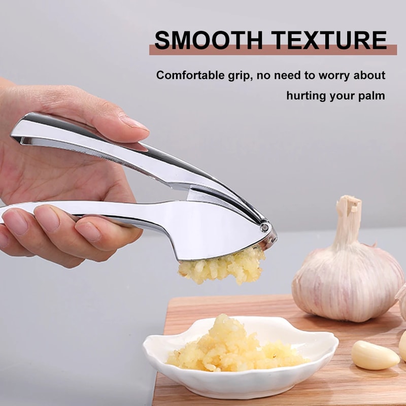 Premium Stainless Garlic Press With Detachable Crusher Ergonomic Squeezer Easy Clean Kitchen Tool 1