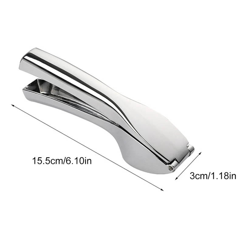 Premium Stainless Garlic Press With Detachable Crusher Ergonomic Squeezer Easy Clean Kitchen Tool 2
