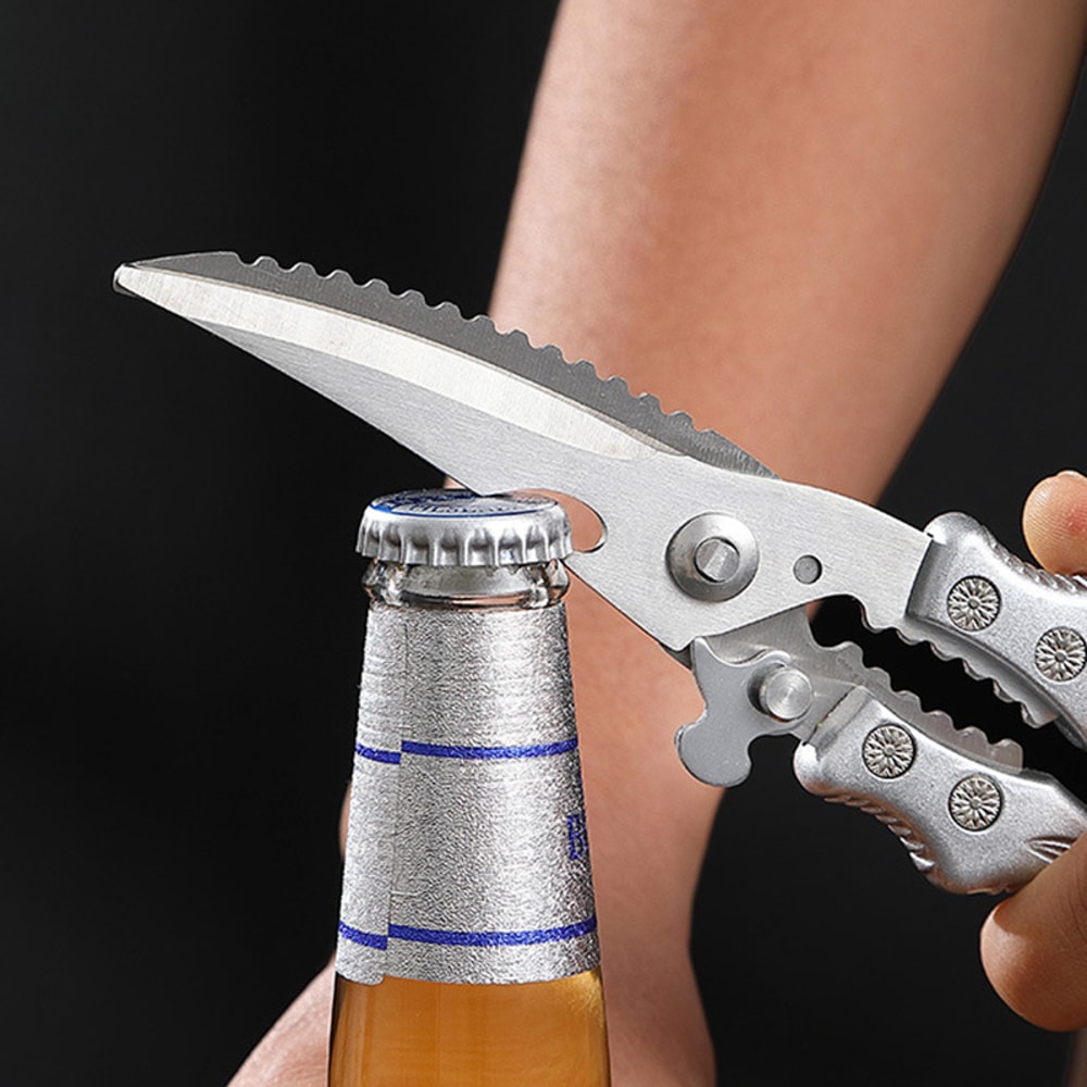 Premium Heavy Duty Kitchen Shears Poultry Shears Multi Use Meat Scissors With Bottle Opener 2