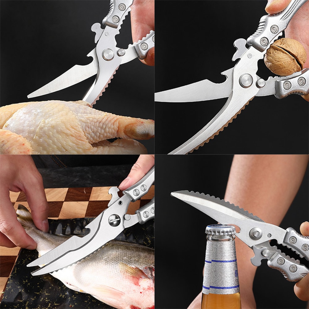 Premium Heavy Duty Kitchen Shears Poultry Shears Multi Use Meat Scissors With Bottle Opener 4