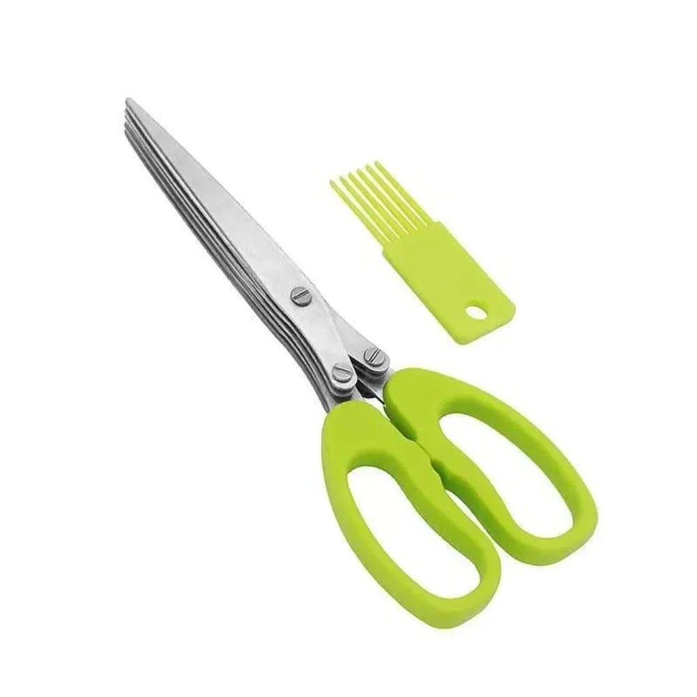 Herb Scissors Multi Function Scallion Cutter Multi Blade Kitchen Scissors Time Saving Culinary Too 6