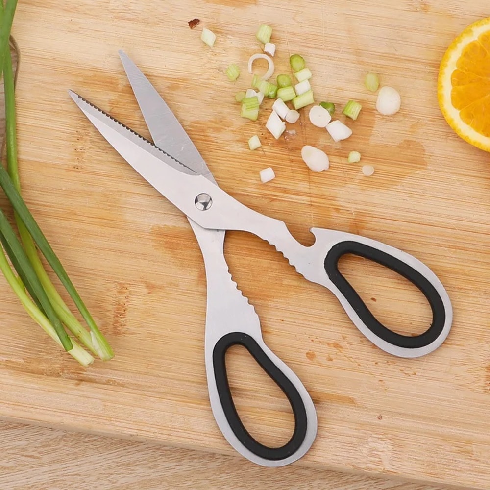 Stainless Steel Multifunction Kitchen Scissors Heavy Duty kitchen scissors with multifunction kitchen shears Design