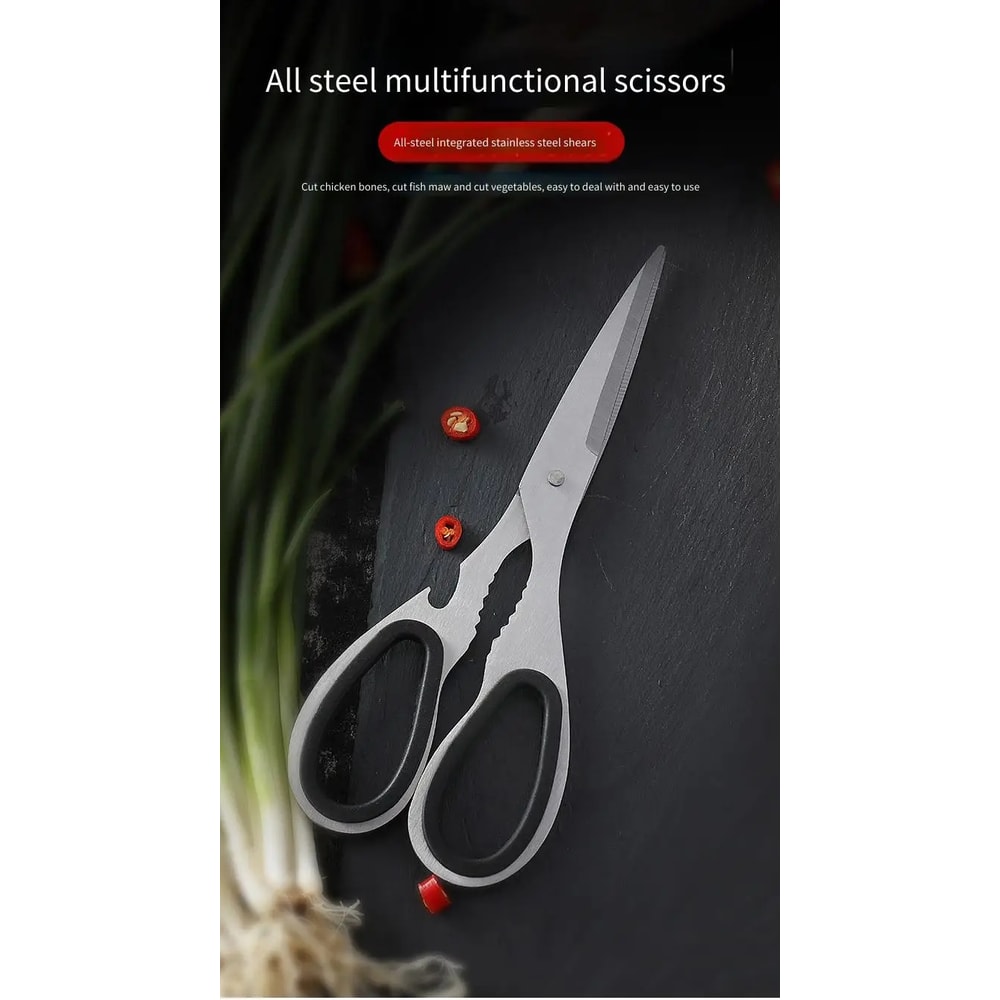 Stainless Steel Multifunction Kitchen Scissors Heavy Duty kitchen scissors with multifunction kitchen shears Design