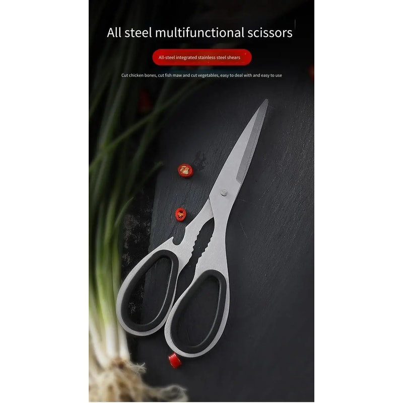 Stainless Steel Multifunction Kitchen Scissors Heavy Duty kitchen scissors with multifunction kitchen shears Design