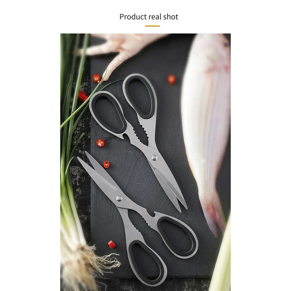 Stainless Steel Multifunction Kitchen Scissors Heavy Duty kitchen scissors with multifunction kitchen shears Design