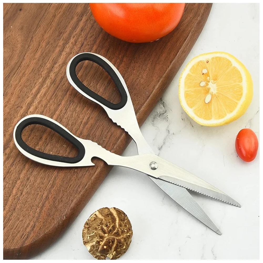 Stainless Steel Multifunction Kitchen Scissors Heavy Duty kitchen scissors with multifunction kitchen shears Design