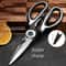 Premium Stainless Steel Multifunction Kitchen Shears Heavy Duty Meat Fish Cutting Scissors 0