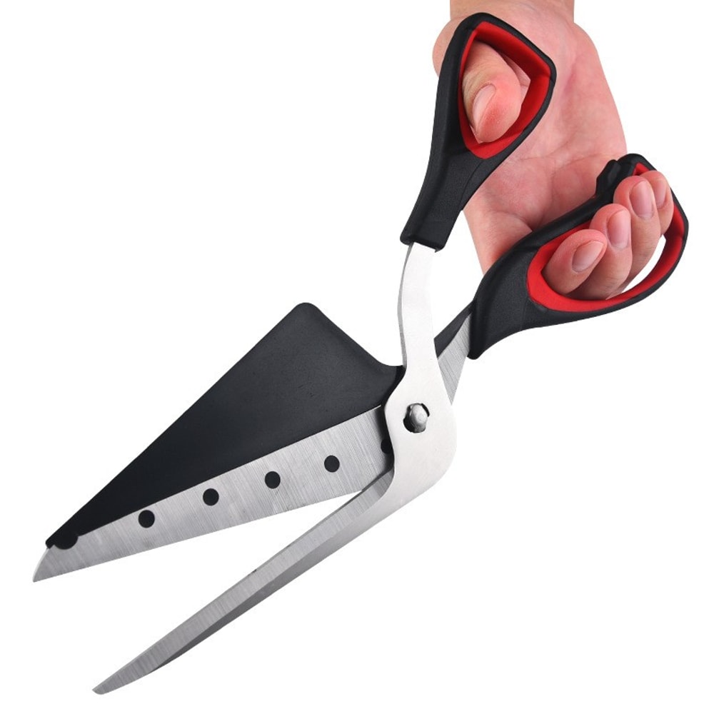 Ergonomic Pizza Scissors with Detachable Stainless Steel Blade, Easy Cut Kitchen Shears