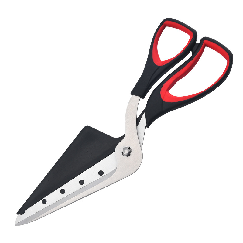 Ergonomic Pizza Scissors with Detachable Stainless Steel Blade, Easy Cut Kitchen Shears