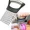 Stainless Steel Onion Slicer Holder and Vegetable Cutter Meat Tenderizer for Onion Potato Tomato Lemon Prep