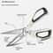 Heavy Duty Steel Kitchen Scissors Professional Bone Cutting Fish Scale Multifunction Shears 1
