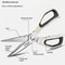 Heavy Duty Steel Kitchen Scissors Professional Bone Cutting Fish Scale Multifunction Shears 1