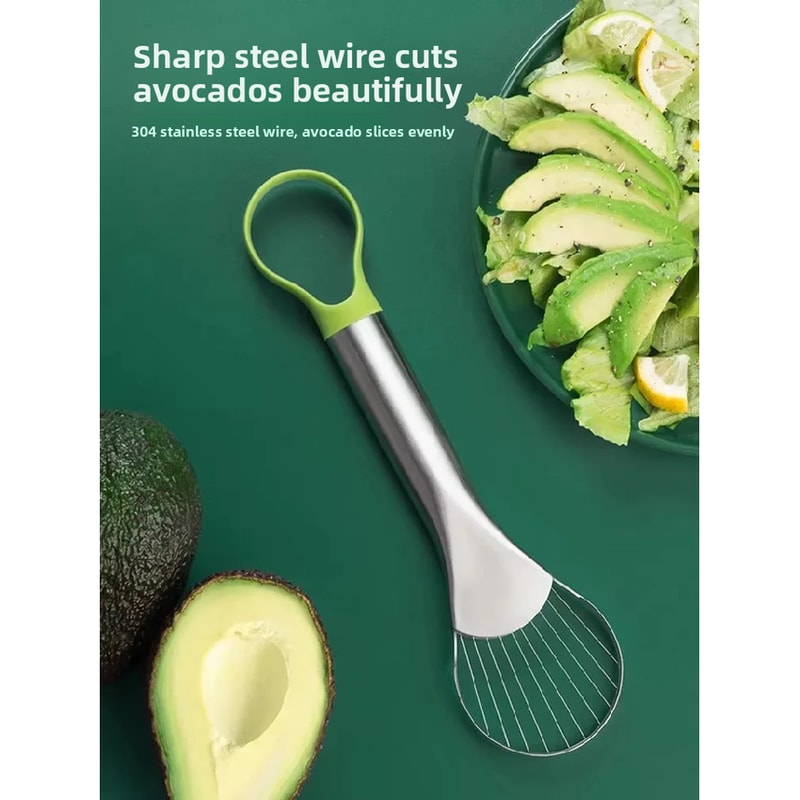 Stainless Steel Avocado Slicer and Cube Cutter Tool