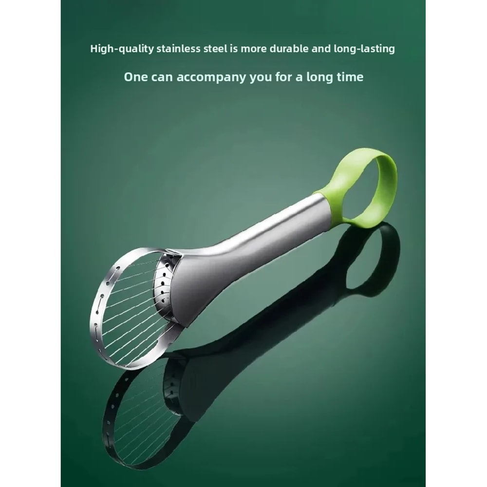 Stainless Steel Avocado Slicer and Cube Cutter Tool