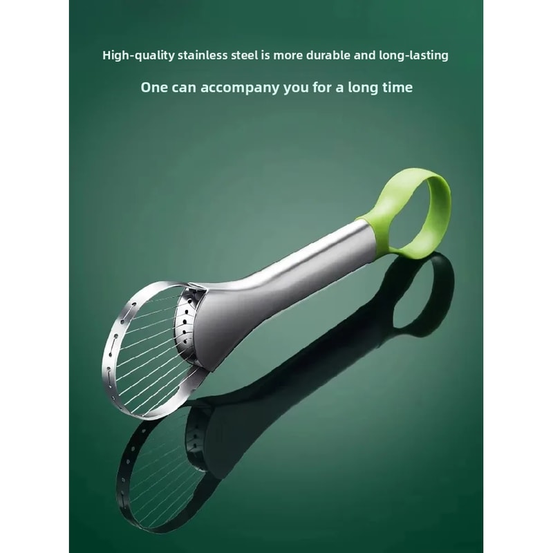 Stainless Steel Avocado Slicer and Cube Cutter Tool