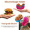 Reusable Silicone Burger Rack & Holder Adjustable burger tool shelf & Kitchen Organizer