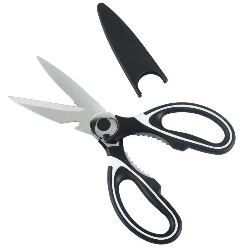 Heavy Duty Stainless Steel Poultry Shears Non Slip Kitchen Scissors for Chicken, Fish, Bones & BBQ Prep