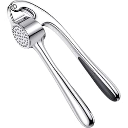 premium stainless garlic press & crusher ergonomic easy clean garlic tool