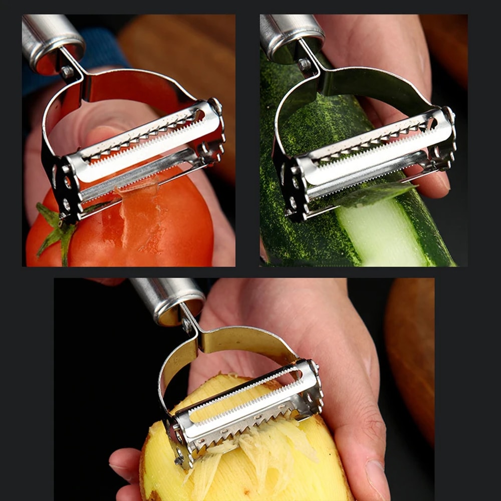 Premium Multifunction Stainless Steel Vegetable Peeler & Julienne Cutter Effortless Kitchen Prep