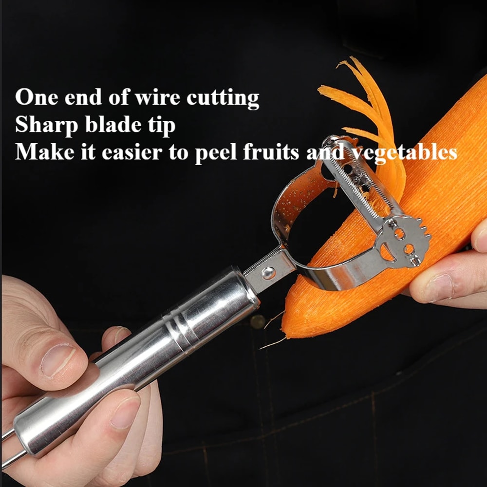 Premium Multifunction Stainless Steel Vegetable Peeler & Julienne Cutter Effortless Kitchen Prep