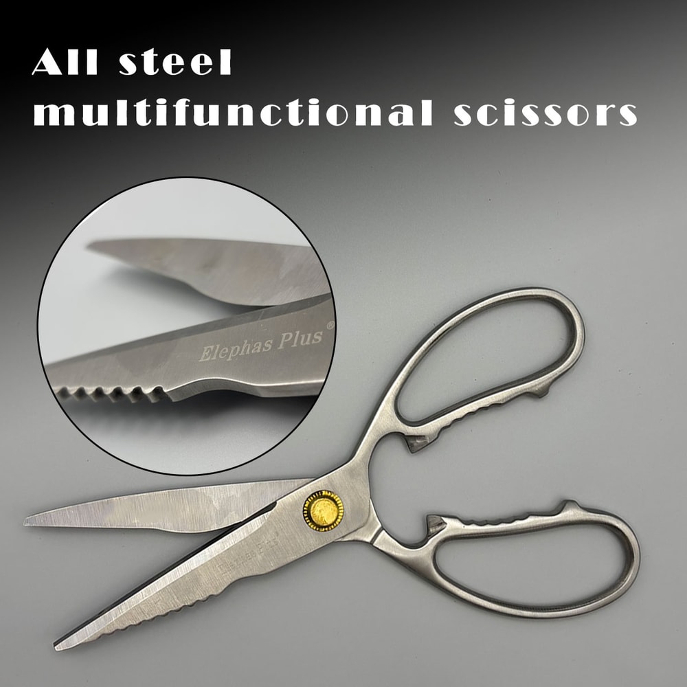 Heavy Duty Kitchen Shears Premium Stainless Steel Bone Cutting & Multi Purpose Food Prep Scissors