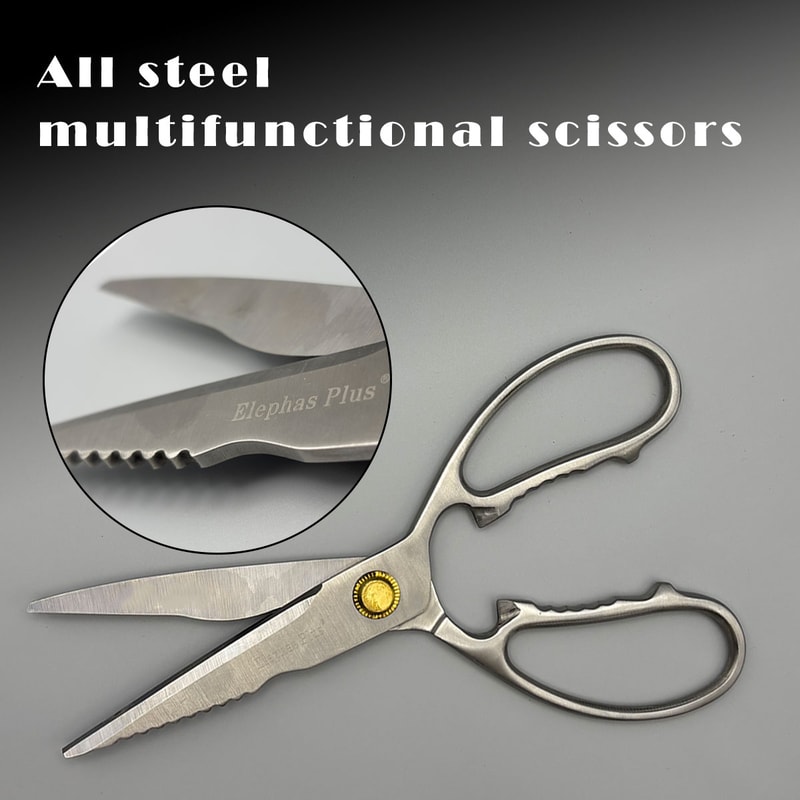 Heavy Duty Kitchen Shears Premium Stainless Steel Bone Cutting & Multi Purpose Food Prep Scissors