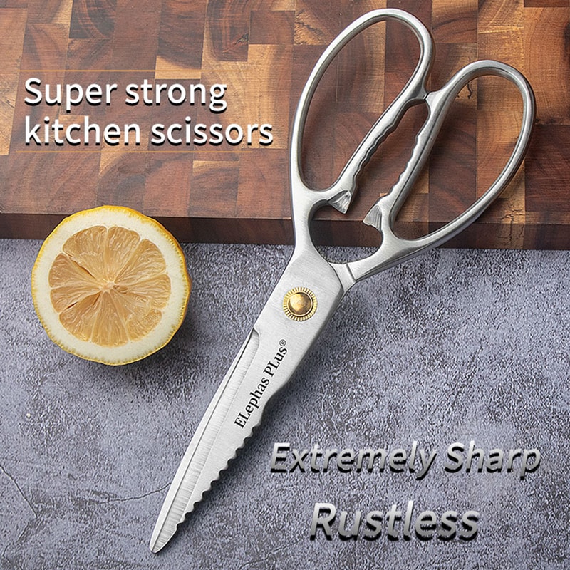 Heavy Duty Kitchen Shears Premium Stainless Steel Bone Cutting & Multi Purpose Food Prep Scissors